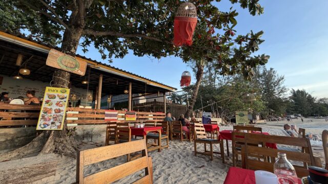 Nang Sabai Ina's German Restaurant - Burgers & Western in Klong Dao Beach, Koh Lanta